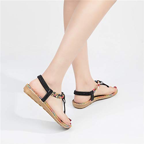 Women Fashion Crystal Sewing Roma Style Slipper Sandals Casual Shoes - Thumbnail 6