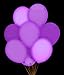 Fun Central LED 14" Blinky Balloons - Purple 5pcs