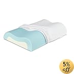 Sleep Innovations Cool Contour Memory Foam Pillow, Queen