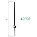 Metal Fence Post Green 5 Feet, Pack of 10, for 48 Inch High Garden Welded Wire Fence U-Channel Steel Garden Post