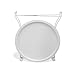 Atlantic urbSPACE Metal Side Table - Stylish Folding Tray Table, Sturdy Steel Construction with Wear-Resistant Powder Coating, PN in White