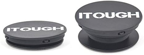iTough iPhone Phone Grip Pop Out Holder Grip Stand Socket Black with free Mount!