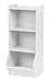 IRIS USA KSB-3WHT 3-Tier Storage Organizer Shelf with Foot Board, 3 Shelves, White
