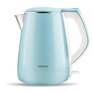 Havells Aqua Plus 1.2 litre Double Wall Kettle / 304 Stainless Steel Inner Body / Cool touch outer body / Wider mouth/ 2…