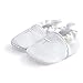 HAPIU Baby Baptism Shoes,Premium Soft Sole Infant Sneaker,Prewalker Shoes,6-12M White