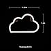 Neon Light Sign LED Cloud Shaped Night Light Wall Decor Light Operated By USB/Battery With Warm White Light for Birthday party,Kids Room, Living Room, Wedding Party Deco