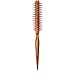 Nylon Bristle Round Styling Hair Brush - 1.5 Inch Diameter - Quiff Roll Circle Hairbrush with Natural Wooden Handle for Men and Women - Blow Dry, Style, and Curl Hair