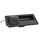 Gizzsh Rear Front Side View Camera, Waterproof HD Night Vision NTSC Hand Button Backup Camera for Audi VW (LS8002)