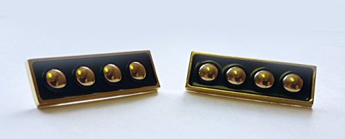 Star Trek "TNG" Four Star ADMIRAL RANK PIP Set of 2