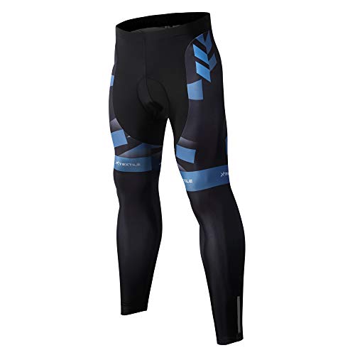 image for Xtextile Men's Bicycle Pants 4D Coolmax Padded Cycling Tights Leggings