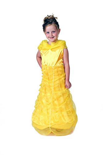 Girls Yellow Storybook Princess Dress with Hoop Size 6/8