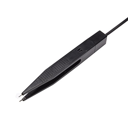 uxcell 1 Pair AC30V/DC60V 2A SMD Chip Test Clip Meter Lead Probe Multimeter Tweezer Capacitor Resistance