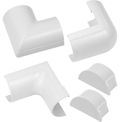 D-Line CLOAP5025W Accessori a Scatto - Canalina = 50mm (Larghezza) x 25mm (Altezza) - Bianco