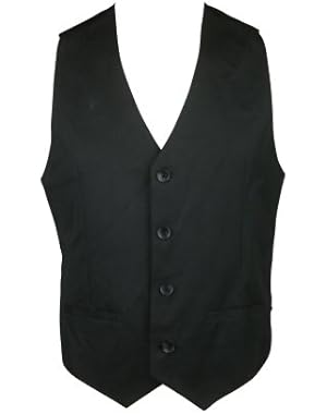 Calvin Klein Mens Silky Back Button Front Suit Vest
