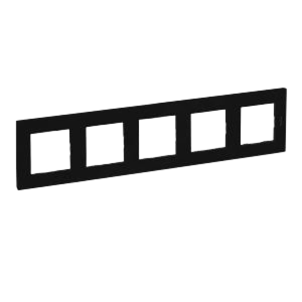 Niloe Step Flush-Mounted Cover Frame 5-Socket Black