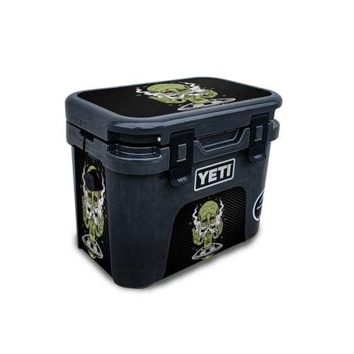 Carbon Fiber Skin Compatible with Yeti Roadie 15 Hard Cooler - Come in Peace -…