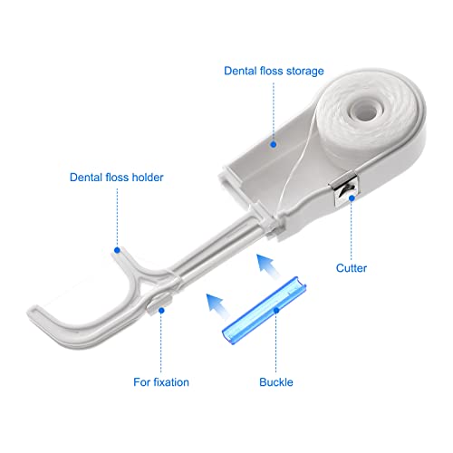 Artibetter Dental Floss Holder Replacement Plastic Portable Organizer Dental Floss Rack Holder