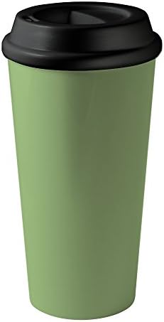 Liquid Logic on the Go: Double Wall Acrylic Tumbler with Push on Lid, 16 oz, Asparagus Green