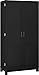 Ameriwood Home Carver 64 Storage Cabinet, Black