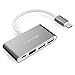 LENTION 4-in-1 USB-C Hub with Type C, USB 3.0, USB 2.0 Compatible MacBook Air 2018 2019, MacBook Pro 13/15/16 (Thunderbolt 3), ChromeBook, More, Multiport Charging & Connecting Adapter (Space Gray)