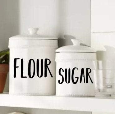 Amazon Com Cliffbennett Canister Decals Custom Decals Kitchen