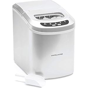 Andrew James Ice Maker Machine | Compact Portable Countertop Ice Cube Maker with 2.2L Tank | Ice Cubes in Under 10 Mins…