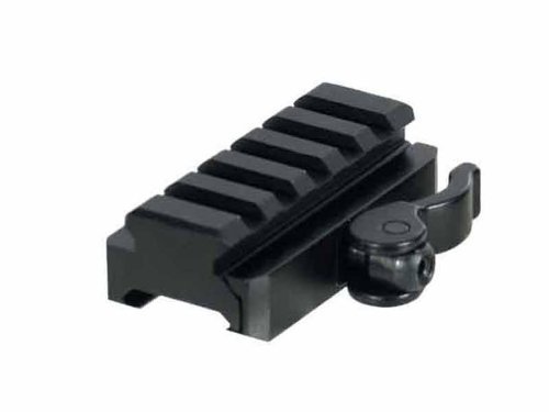 CJRSLRB 2 Pack 2 Pcs 5-Slot Universal QD Lever Lock Adaptor and Riser, Black