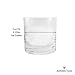 Pratico Kitchen Ambrosia Collection Zeus Whiskey Glasses, 10 oz Large Old Fashioned Glasses fits Ice Cubes 2.25 inch, 2 Pack