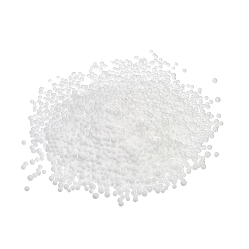 MECCANIXITY Foam Beads Foam Balls 4-6mm for Wedding and Party Decorations, Tiny Packing Balls, Arts DIY Crafts Supplies (Dull White,1 Pack Approx 1250pcs)