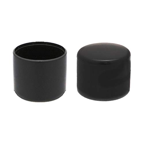 16 Pack 35mm Round Flat Plastic Chair & Furniture Ferrules, Slip On