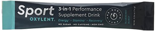 Sport Oxylent, 3-in-1 Performance Supplement Drink, Blueberry Burst, 15 Packet Box