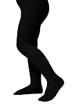 Butterfly Little Girls Ribbed Cotton Hold & Stretch Footed Tights