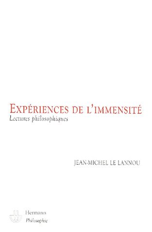Expériences de l'immensité