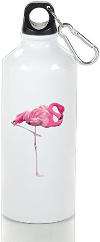 Queline Flamingo Lifestyle Loop Top Water Bottle Great For Outdoor And Sport Activities