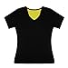 HAMACTIV Neoprene Hot Sweat Sauna Body Shapers T-Shirts with Zipper Slimming Tank Top Vest Weight Loss Gym Yoga Sports Vest Hot Thermo Fitness Anti-Cellulite (Sauna Suit T Shirt, 3XL-Old)