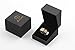 Zealmer Men's Gold Plated Stainless Steel Rotatable Stylish Brick Double Gear Shaped Spinner Rings 8