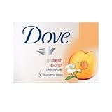 Dove Go Fresh Burst Beauty Bar with Nectarine and White Ginger Scent 14 4.25 Ounce Bars