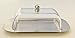 Zoie + Chloe Stainless Steel Butter Dish with Easy to Hold Lid