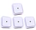 【4 Pack】Elecrainbow 0.5W Plug in LED Sensor Night Light, Automatic Dusk to Dawn Sensor, White