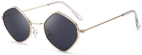 WANGKEAI New Polygon Sunglasses Women Men Vintage Sunglasses Clear Sun Glasses Fashion Couple Eyewear