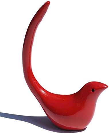 Vibhsa Red Bird Figurine of Happiness Bird Sculpture Collectible