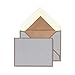 Kate Spade New York Gift Enclosures Card Set of 25 with Blank Interior and Lined Envelopes, Colorblock