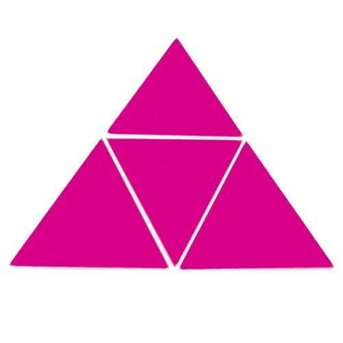 Super Cool Creations Pink Triangle Mosaic Wall Tiles - Pack of 10-20cm x 20cm