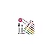 JustJamz 3 Feet 1 Meter (10 PACK) Multi Color Flat Noodle Lightning to USB Cable for iPhone 7 6S 6S Plus 6 Plus 5s 5 5c 8 pin Lightning Assorted Colors
