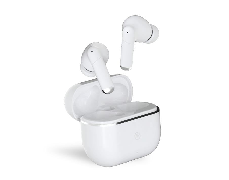 Force Play True Wireless ANC+ENC II Earphones White