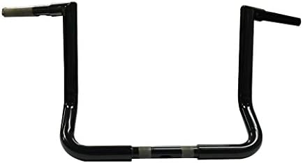 JMC Cycle - 13" Gloss Black Jmc Cycles Double Up Batwing Bagger Ape Hangers - 42895