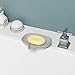 SUBEKYU Soap Dish with Draining Tray, Silicone Soap Holder Saver for Shower/Bathroom, Keep Soap Bars Dry Clean, 2 Pack (White+Gray)