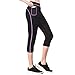 mpeter Women Sauna Pants for Weight Loss, Ultra Sweat Capri-Pants, Hot Thermo Neoprene Capri Leggings Bodyshaper