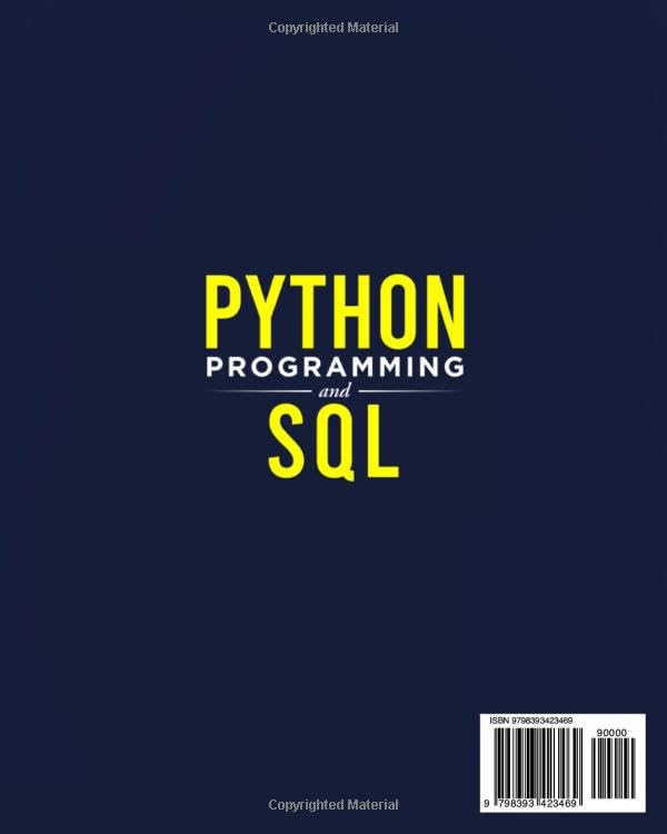Mua Python Programming and SQL: The Definitive Guide for Beginners to ...