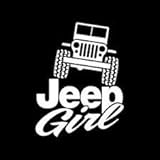 Girl Jeep Country Girl 4X4 Off Road Vinyl Decal Sticker|WHITE|Cars Trucks SUV Laptops Tool Box Wall Art|5